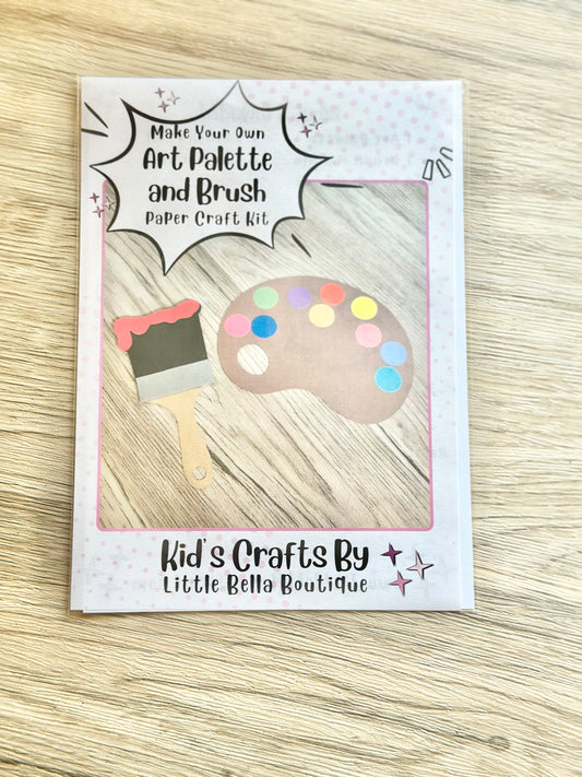 Dollar Deals: Make Your Own Art Palette and Brush Paper Craft Kit