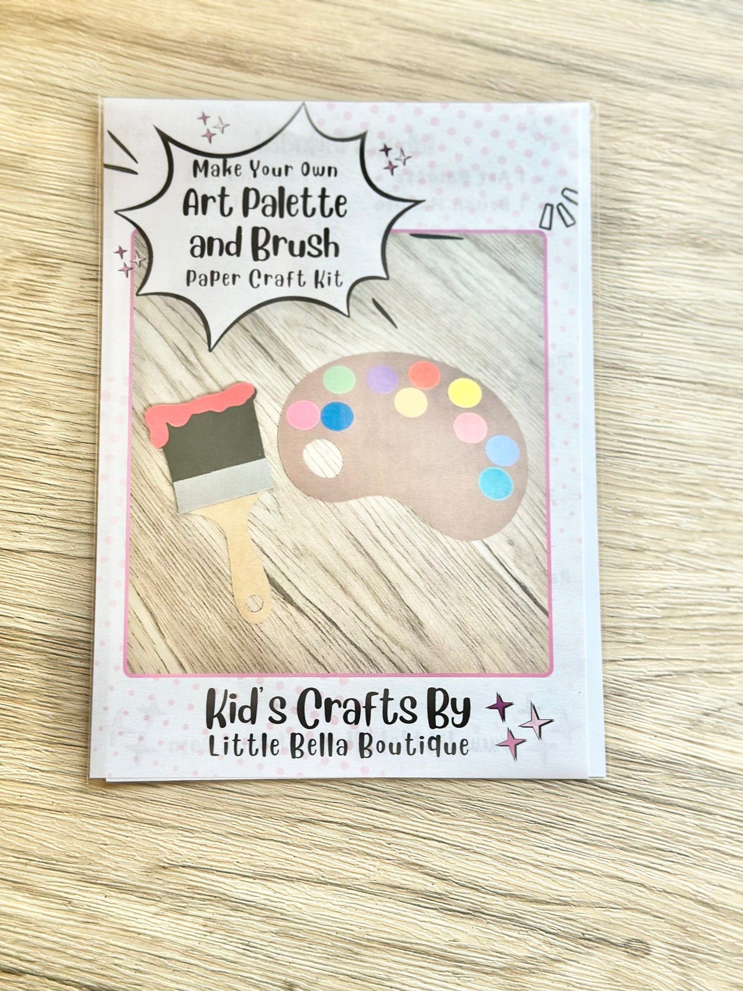 Dollar Deals: Make Your Own Art Palette and Brush Paper Craft Kit