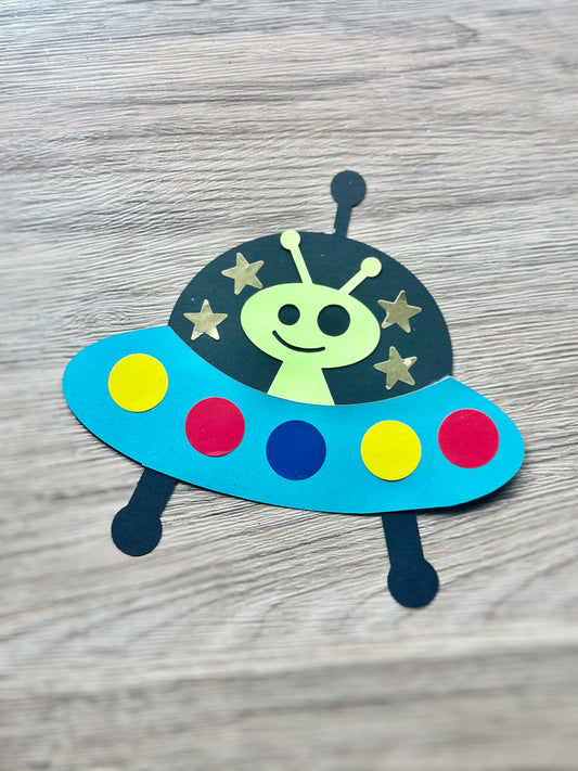 Make Your Own Flying Saucer Paper Craft Kit