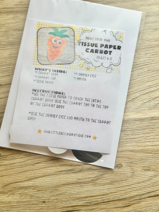 Dollar Deals: Make Your Own Tissue Paper Carrot Paper Craft Kit