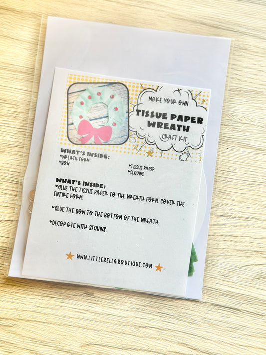 Dollar Deals: Make Your Own Tissue Paper Wreath Paper Craft Kit