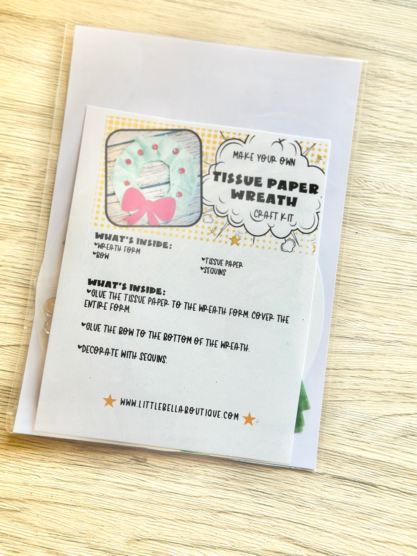 Dollar Deals: Make Your Own Tissue Paper Wreath Paper Craft Kit