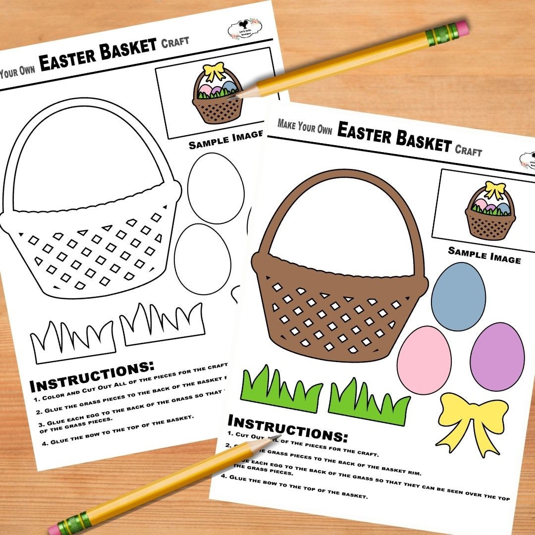 PRINTABLE Make Your Own Easter Basket Craft