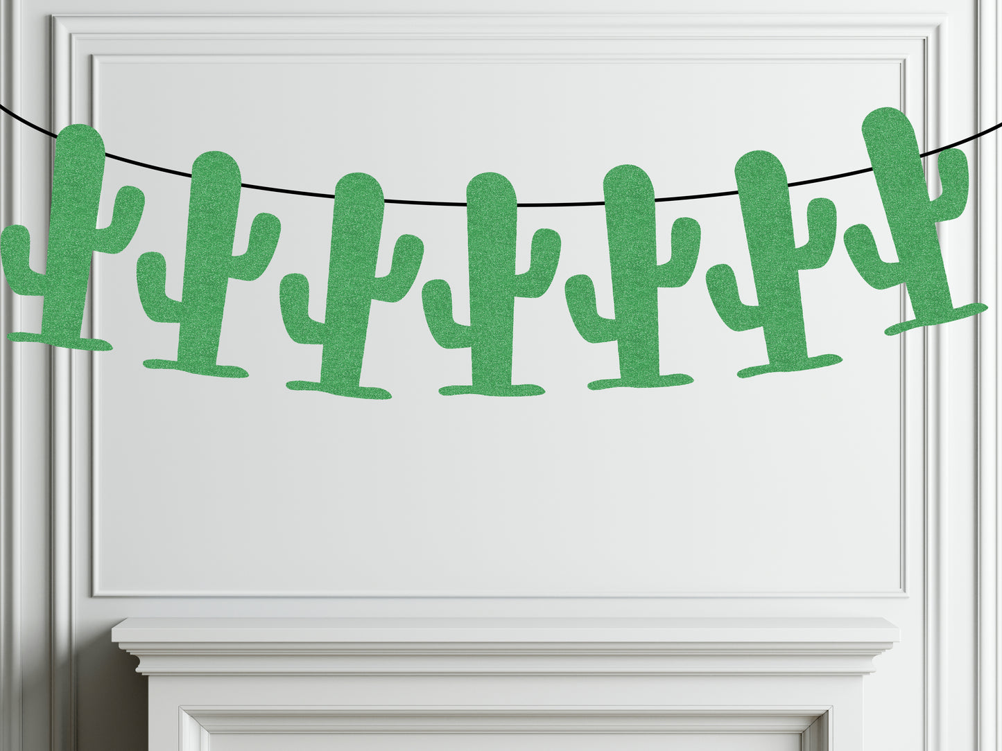 Glitter Cactus Party Garland - Cactus Banner