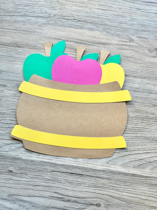 Make Your Own Barrel of Apples Paper Craft Kit