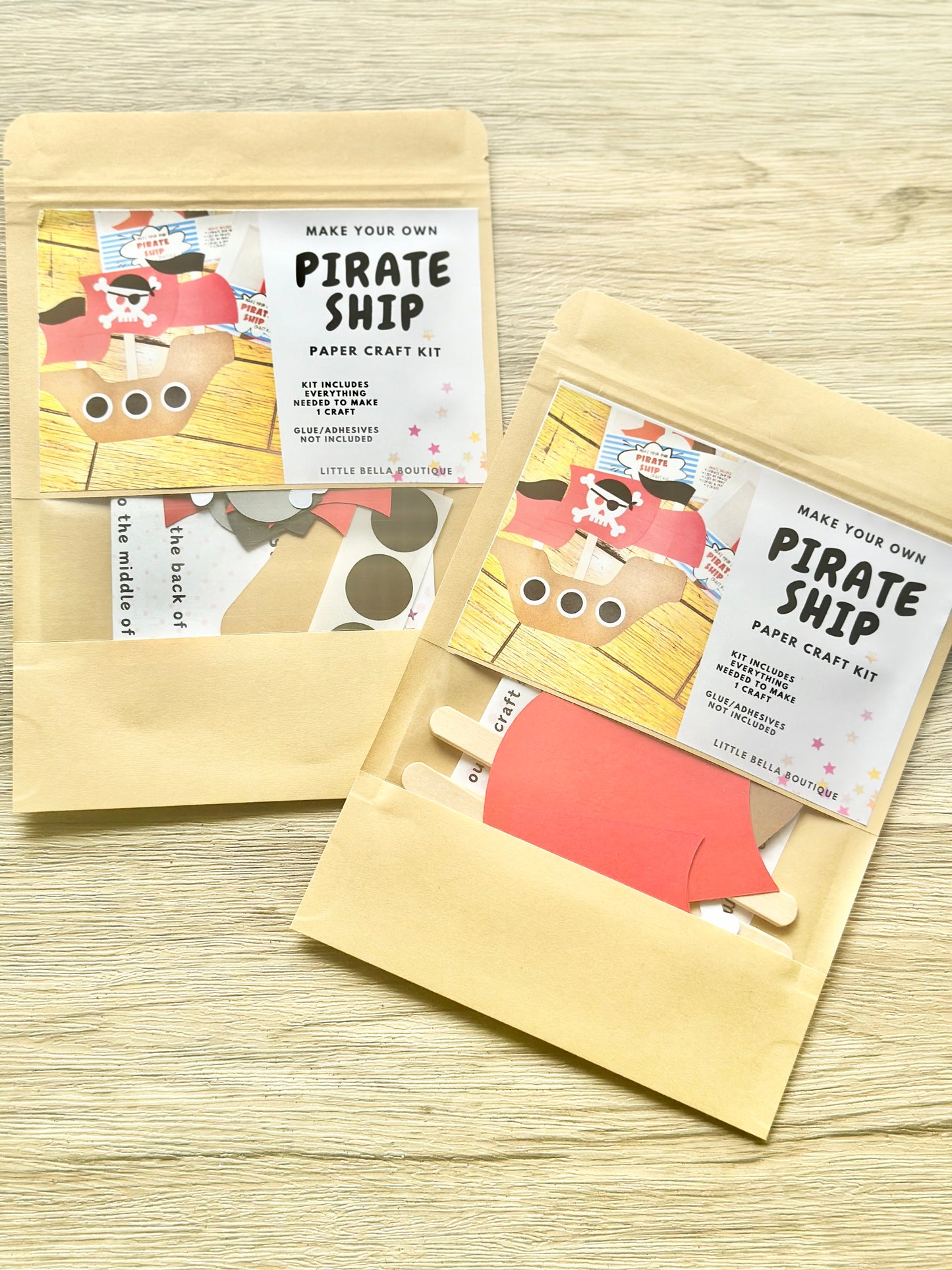 Make Your Own Pirate Ship Paper Craft Kit