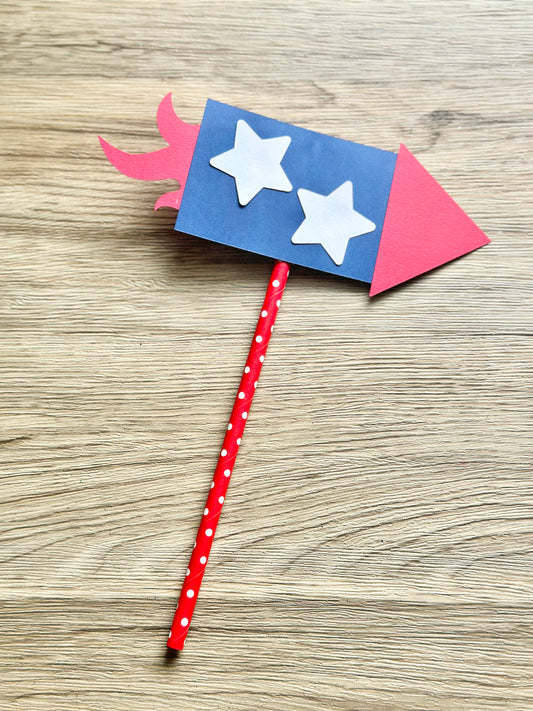 Dollar Deals: Make Your Own Patriotic Rocket Paper Craft Kit