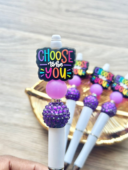 Choose To Be You Beaded Pen