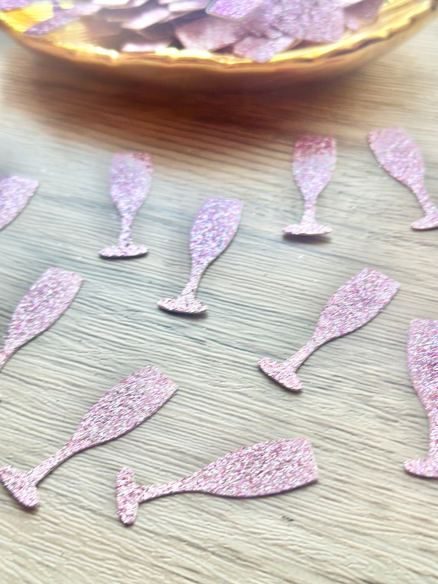 Glitter Champagne Flute Confetti