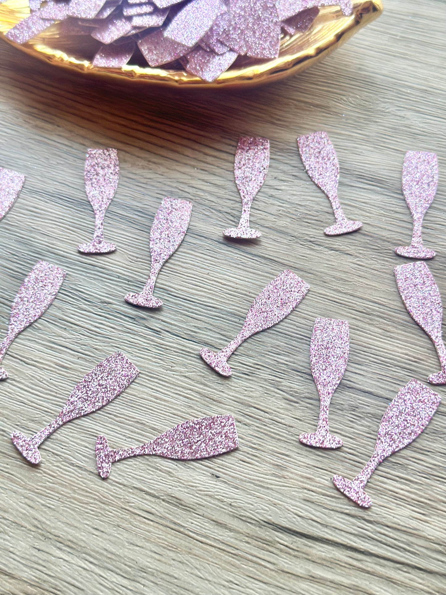 Glitter Champagne Flute Confetti