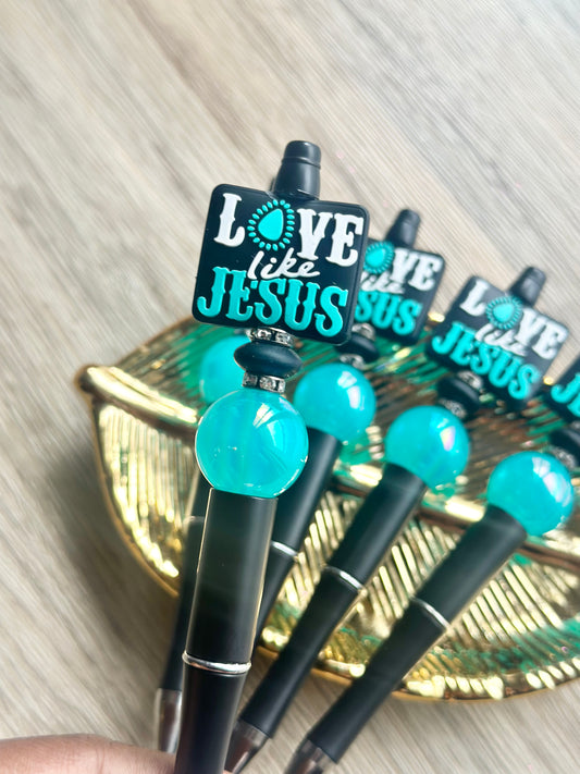 Love Like Jesus Beaded Pen