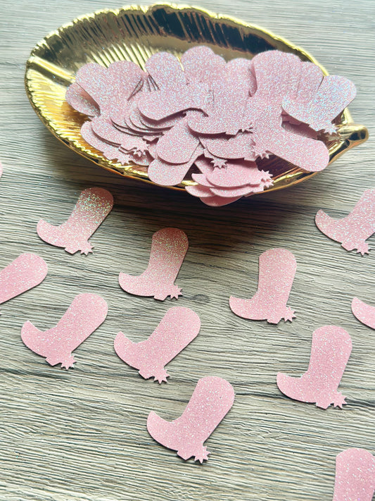 Glitter Cowboy Boots Confetti