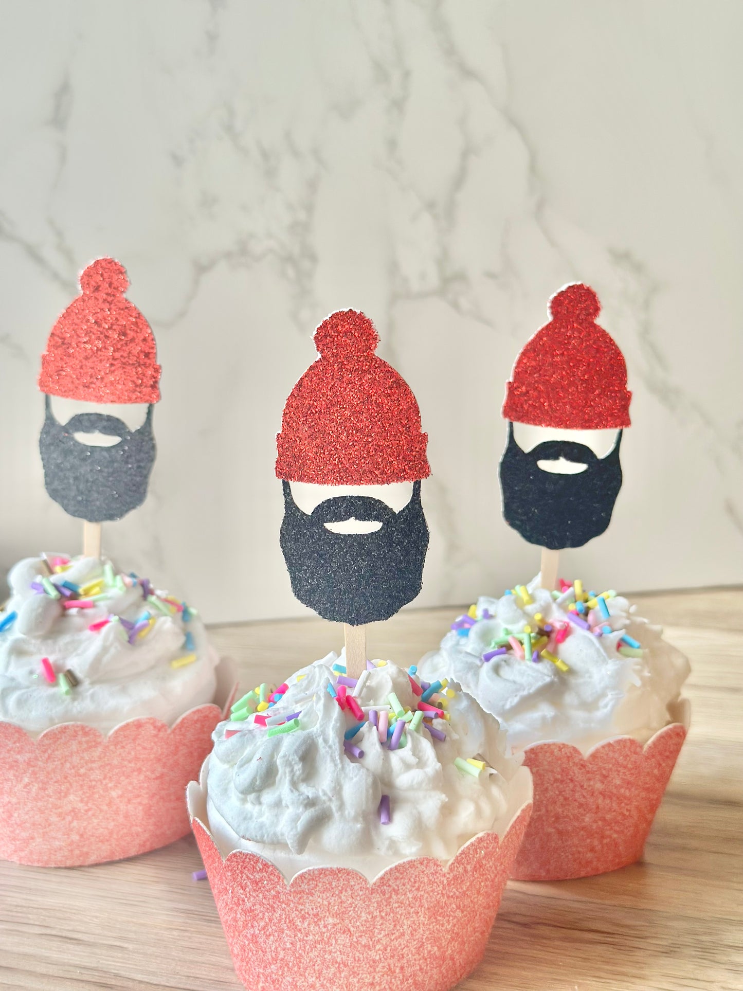 Lumberjack Cupcake Toppers - 12ct