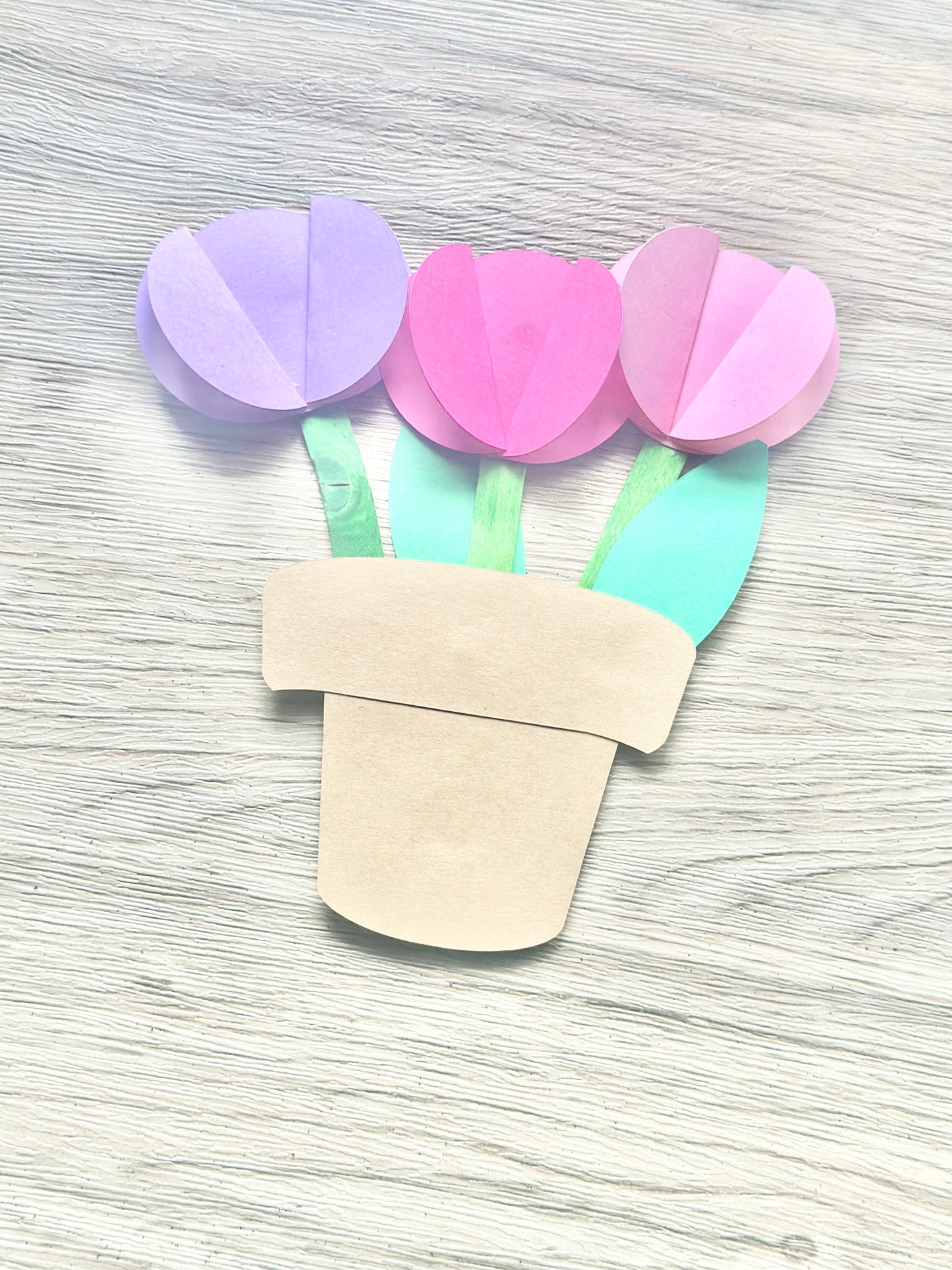 Make Your Own Spring Flower Pot Paper Craft Kit