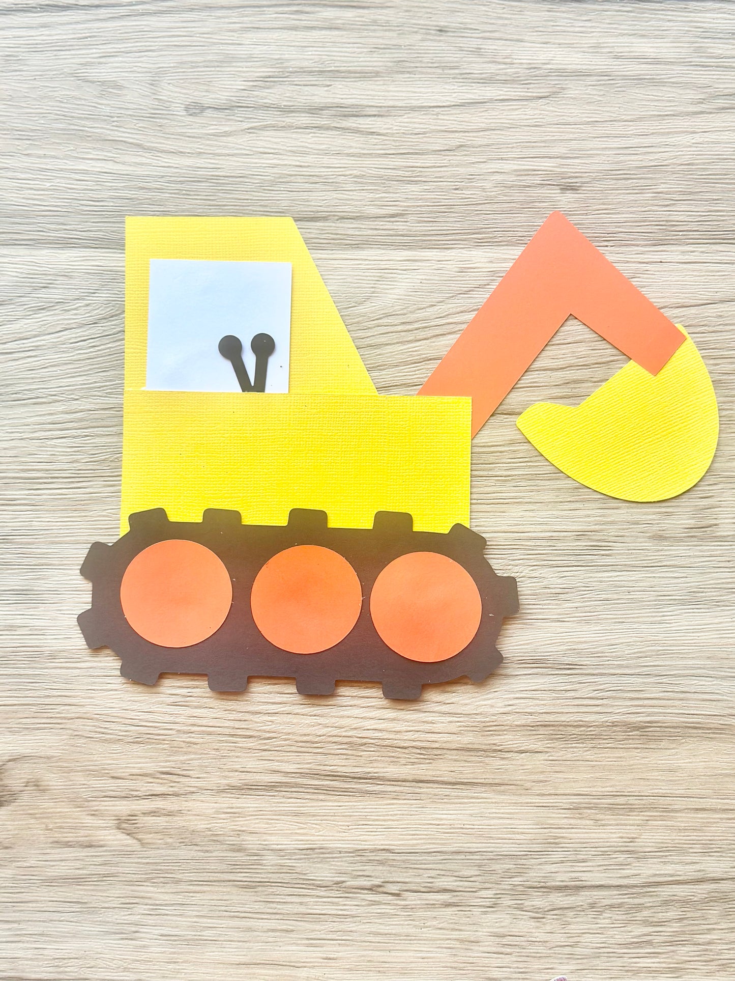 Make Your Own Excavator Paper Craft Kit