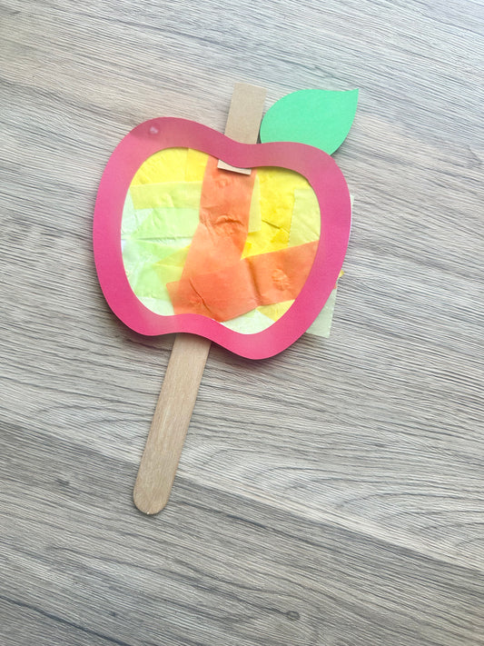 Make Your Own Stained Glass Apple Paper Craft Kit