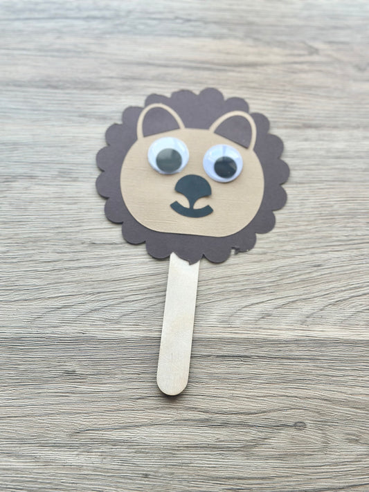 Make Your Own Lion Stick Puppet Craft Kit