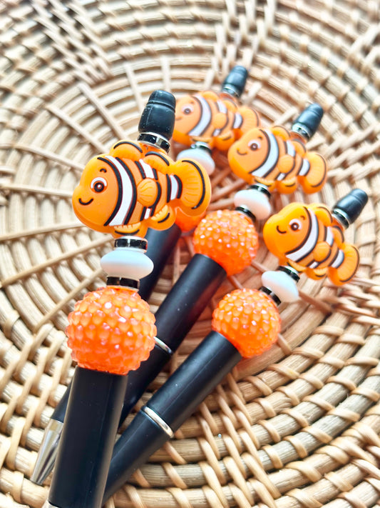 Clownfish Beaded Pen