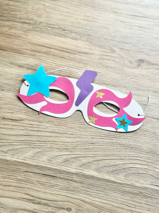 Dollar Deals: Make Your Own Superhero Mask Paper Craft Kit - Girl Version