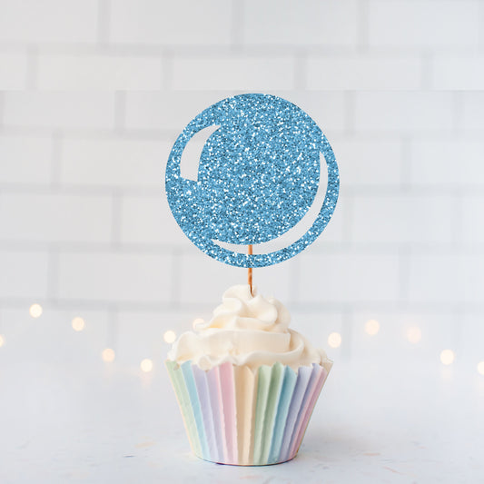 READY TO SHIP Bubble Cupcake Toppers