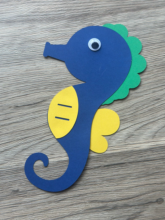Make Your Own Seahorse Paper Craft Kit