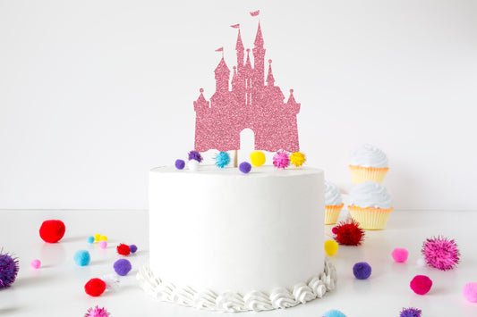 Glitter Castle Cake Topper