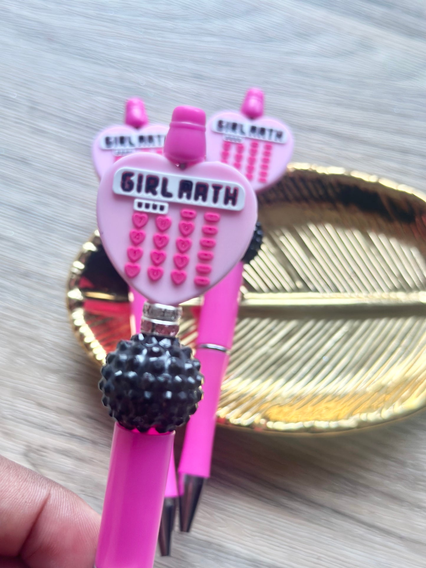 Girl Math Beaded Pen