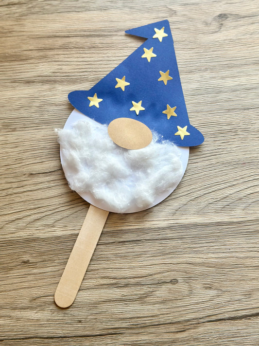 Make Your Own Cotton Ball Wizard Paper Craft Kit