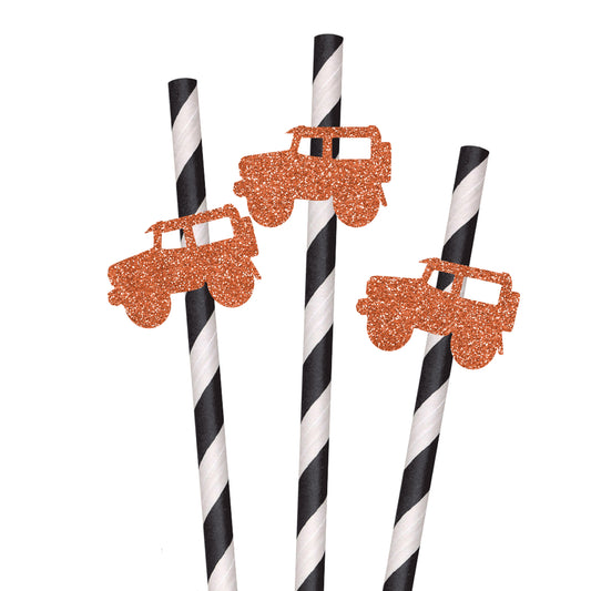 All Terrain Vehicle Party Straws - Set of 10