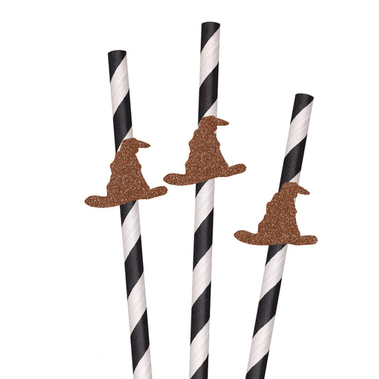 Wizard Hat Party Straws - Set of 10
