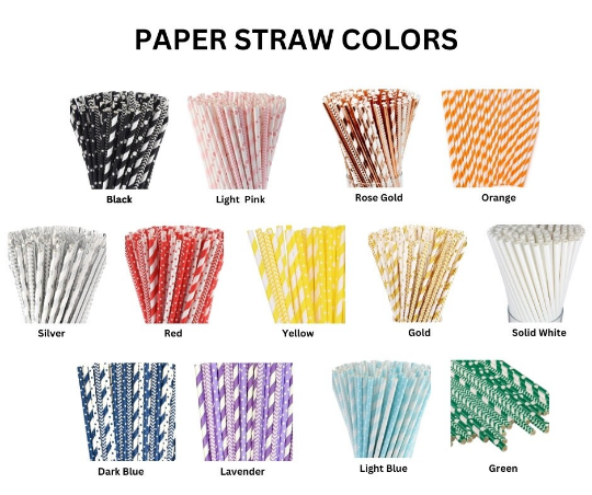 BBQ Grill Party Straws - Set of 10