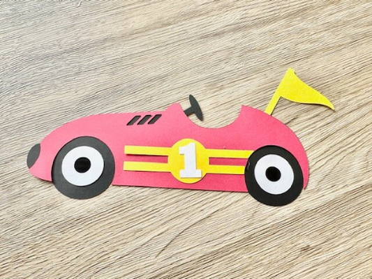 Make Your Own Race Car Paper Craft Kit