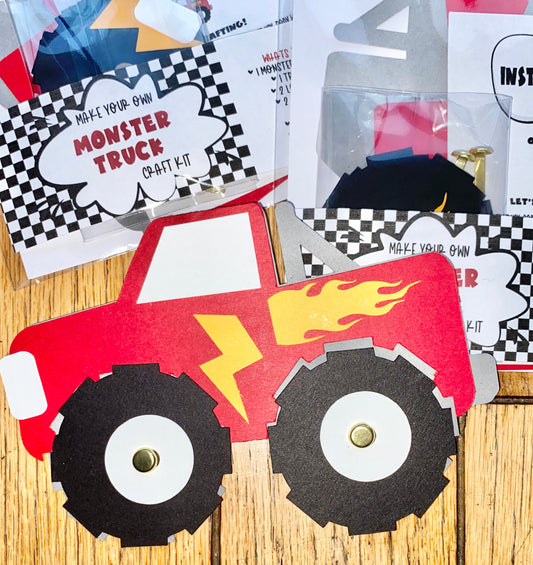 Make Your Own Monster Truck Paper Craft Kit