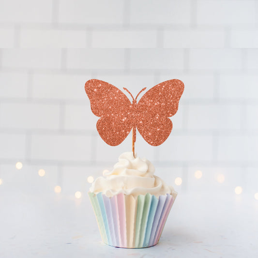 READY TO SHIP Butterfly Cupcake Toppers