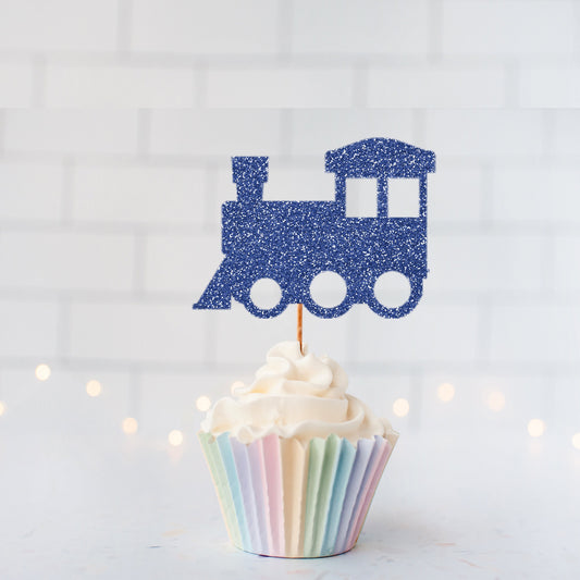 READY TO SHIP Train Cupcake toppers