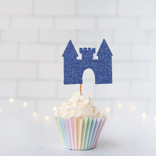 READY TO SHIP Royal Castle Cupcake Toppers