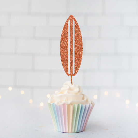 READY TO SHIP Surf Board Cupcake Toppers