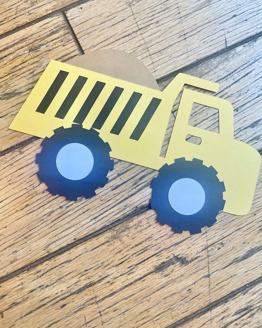 Make Your Own Dump Truck Paper Craft Kit