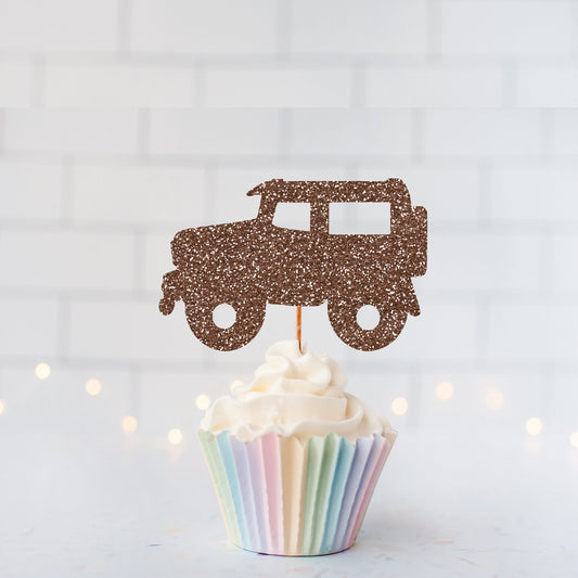 READY TO SHIP All terrain vehicle Cupcake Toppers