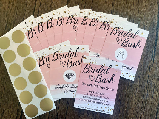 Bridal Bash Scratch Off Card Game - Set of 12