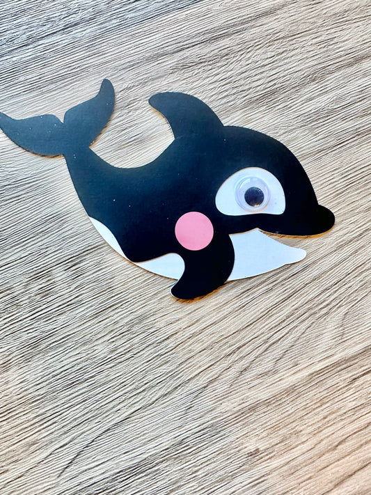 Make Your Own Orca Whale Paper Craft Kit