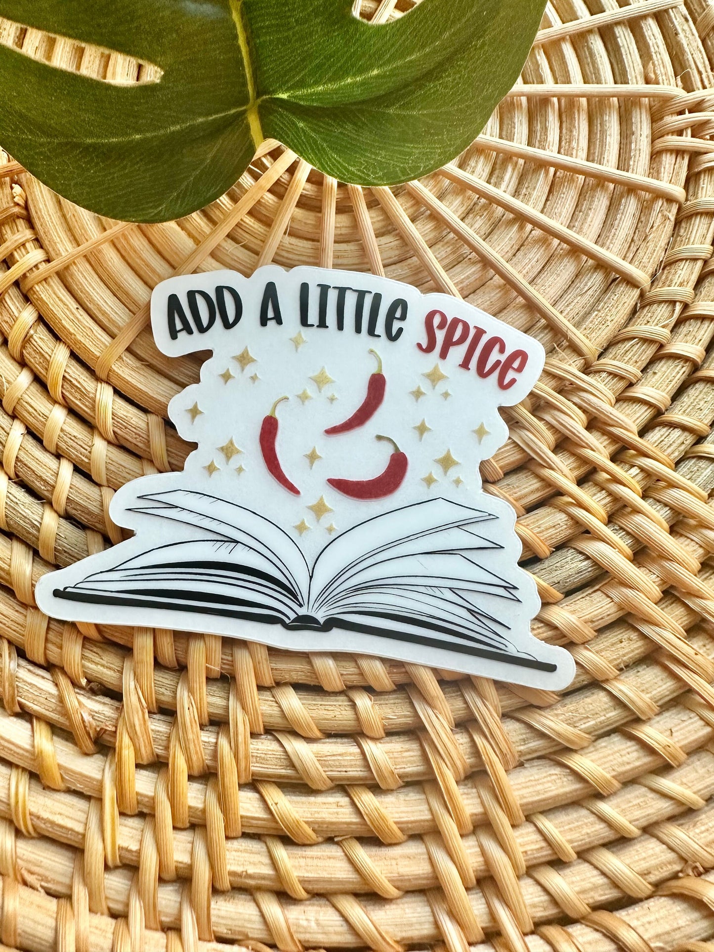 Spicy Books Vinyl Sticker