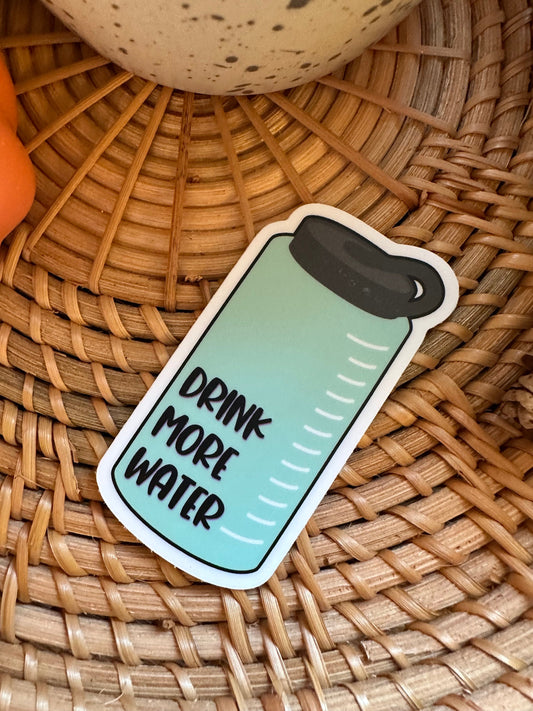 Drink More Water Vinyl Stickers