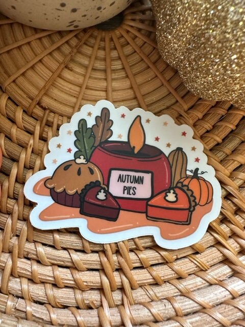 Autumn Pies Vinyl Sticker