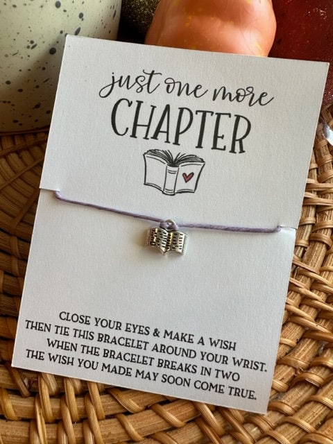 Just One More Chapter Wish Bracelet