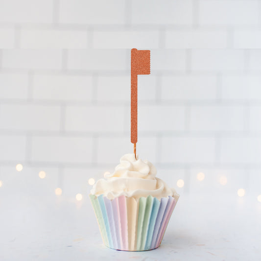 Glitter Toothbrush Cupcake Toppers