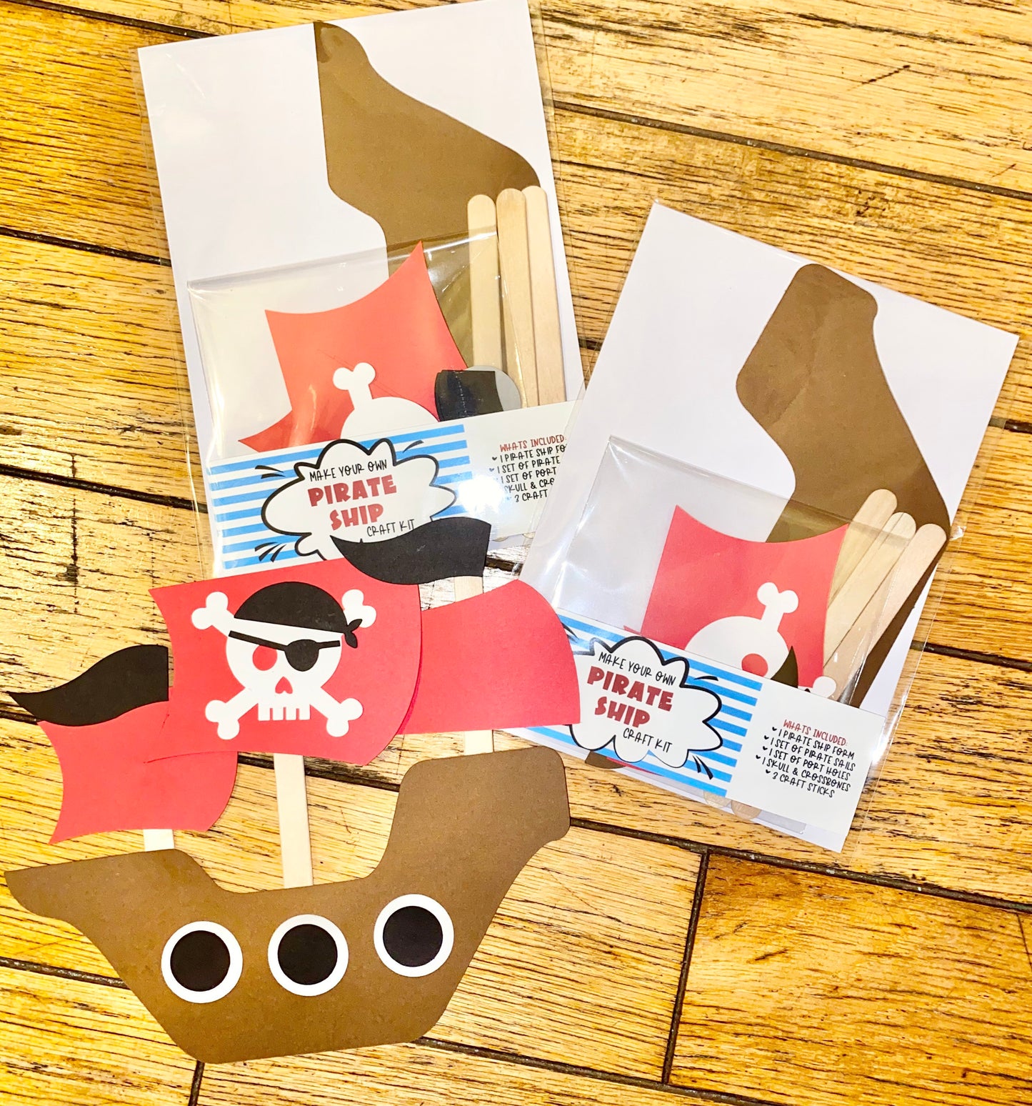 Make Your Own Pirate Ship Paper Craft Kit