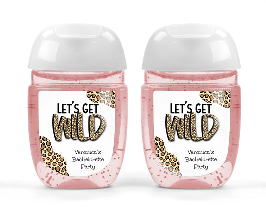 Wild Animal Hand Sanitizer Labels -  Labels ONLY