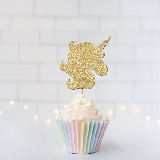 READY TO SHIP Unicorn Cupcake Toppers