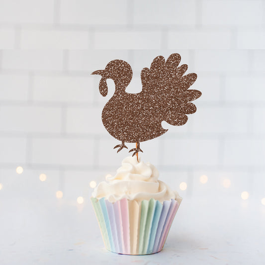 READY TO SHIP Turkey Cupcake Toppers